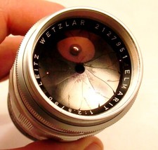 OBIETTIVO LEICA LEITZ ELMARIT M 90mm/2,8 N°2127951 DEL 1965. DISCRETO STATO 