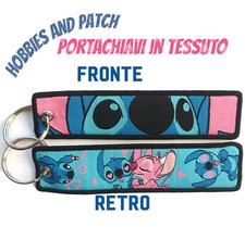 fabric keychain Lilo & Stitch