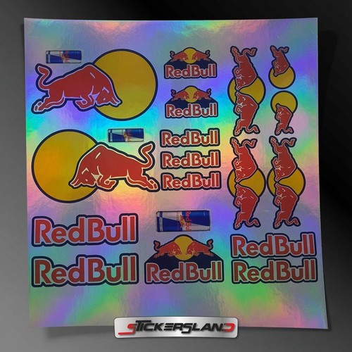 Adesivi red bull olografico - red,