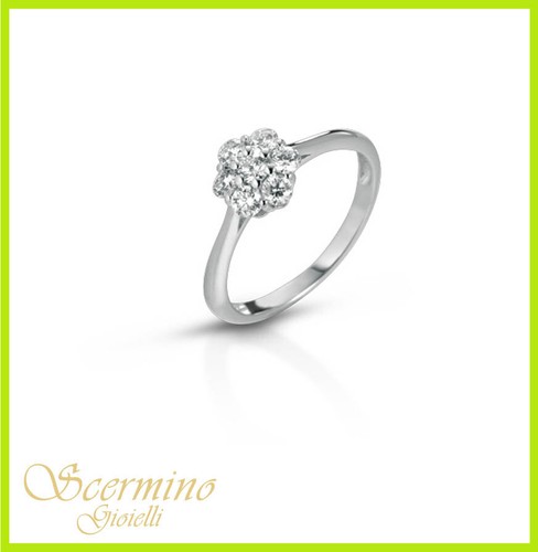 Anello oro bianco 18k - in, con