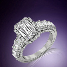 Anello in oro bianco 14 kt con