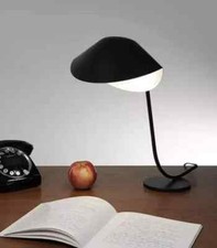 Lampada da tavolo Serge Mouille Mid-Century moderna nera Antony