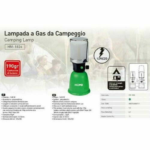 Lampada gas campeggio - lampada, da