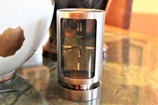 OROLOGIO SVEGLIA SWIZA CON 8 GIORNI FUNZIONAMENTO MECCANICO METALLO CROMATO QUA