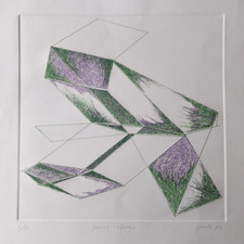 Achille Perilli. Acquaforte acquatinta. 1972.