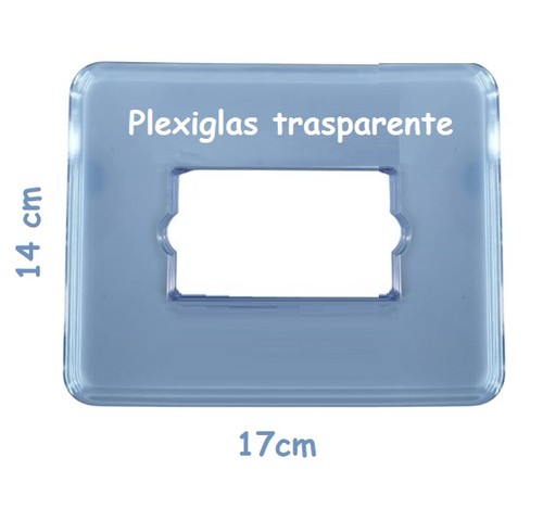 Placca salvamuro rettangolare - placca,