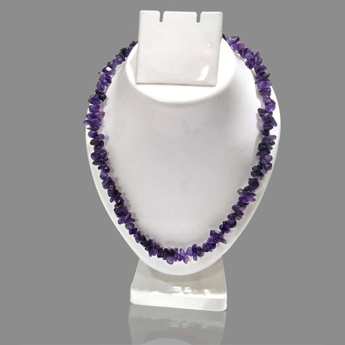 Collana ametista naturale - , 32"
