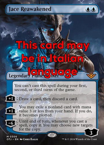 Mtg jace reawakened - 306, exc