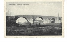 CESENA FORLI' PONTE SUL FIUME SAVIO  CARTOLINA FP NO VG