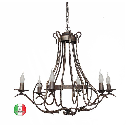 Lampadario artigianale ferro