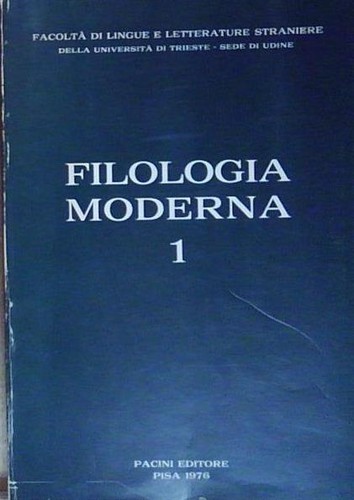 Filologia moderna pacini - filologia, 1
