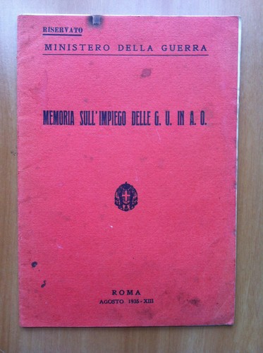 Mussolini memoria sull impego - mussolini,