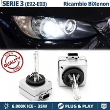 2 Lampadine BIXENON D1S PER Bmw serie 3 E92/93 RICAMBIO Luci 35W 6000K HID GHIAC