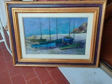 Walter Sabatelli BARCHE olio