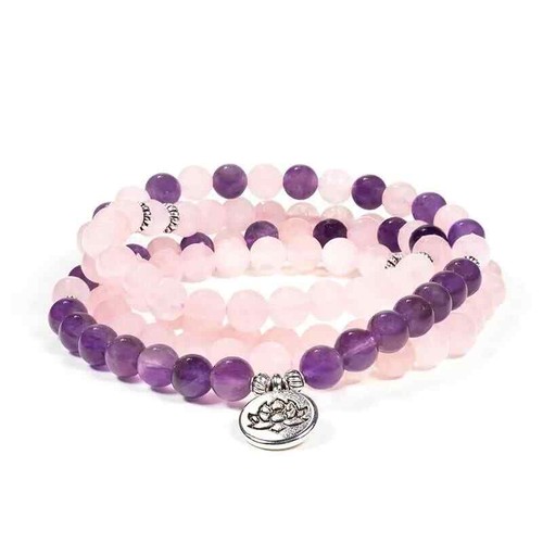 Bracciale mala elastico quarzo - bracciale,