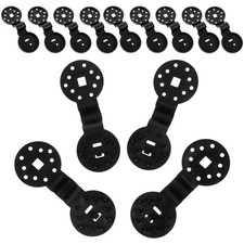 25 Pezzi Clip Rete Parasole in Plastica Nera per Tenda Vela e Panno Clip