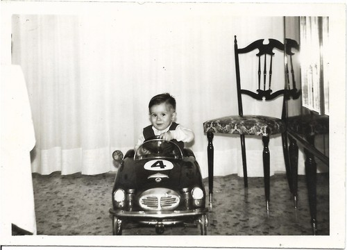 Foto epoca ragazzo seduto - d'epoca,