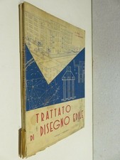 TRATTATO DI DISEGNO EDILE R Vitali U Ghianda 1955 manuale libro di scritto da