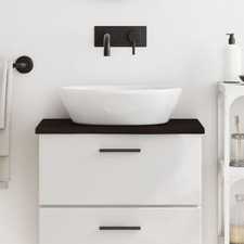 Piano Bagno Marrone Scuro