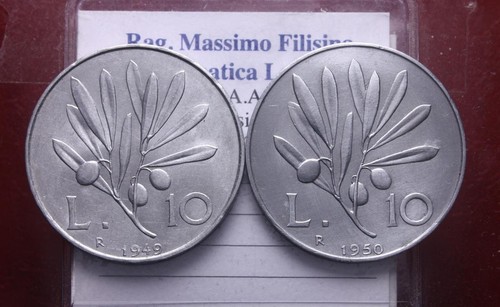 Italia lotto pezzi da 10 - lotto, 2