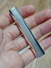 Rare vintage slim petrol engraved lighter - briquet - feuerzeug - WORKING !