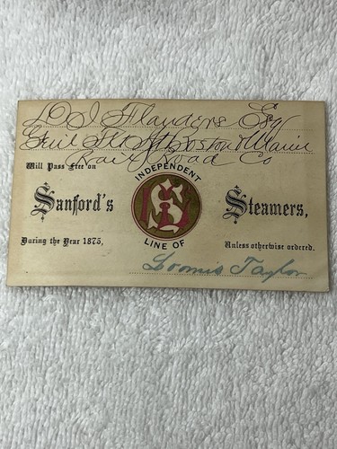 Sanford steamers pass 1875 - sanford's,