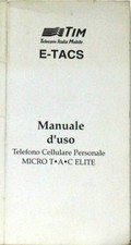 E-Tacs - manuale d'uso - telefono cellulare personale - micro t-a-c elite