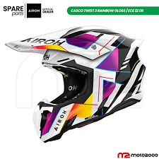 CASCO INTEGRALE AIROH TWIST 3 RAINBOW GLOSS ENDURO OFF ROAD MOTARD TAGLIA S