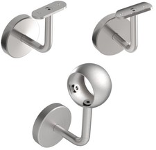 Corrimano Acciaio Inox Anello Sferico Rosetta di Copertura Tubo Piatto V2A