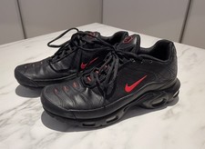 Nike Air Max Plus TN pelle leather black red nero rosso taglia 43 US 9,5 U