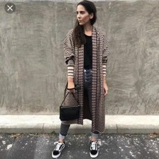 ZARA RARO CAPPOTTO JACQUARD