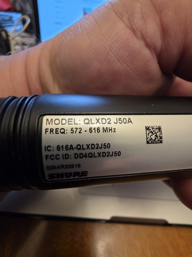 Shure qlxd2 sm58 h50 - sm58,
