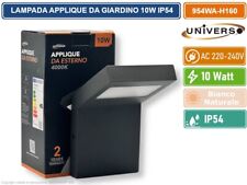 LAMPADA APPLIQUE LED DA GIARDINO 10W SMD IP54 LAMPIONE BOLLARD DA MURO