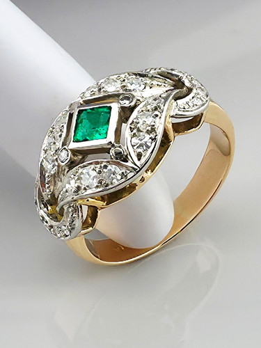 Anello antico tardo art - , deco