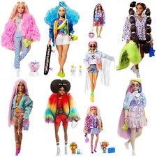 Barbie Extra Doll Snodata Bambola con Accessori 3 + Anni - Mattel -
