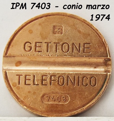 1974 gettone telefonico ipm - gettone,