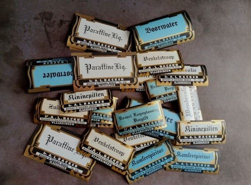 Vintage dutch pharmacy - pharmacy, label