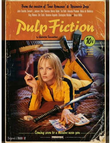 Locandina pulp fiction kill - pulp,