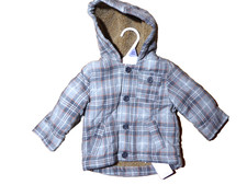 Cappotto grigio check ragazzo