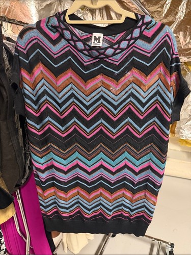 Maglione maglia zigzag