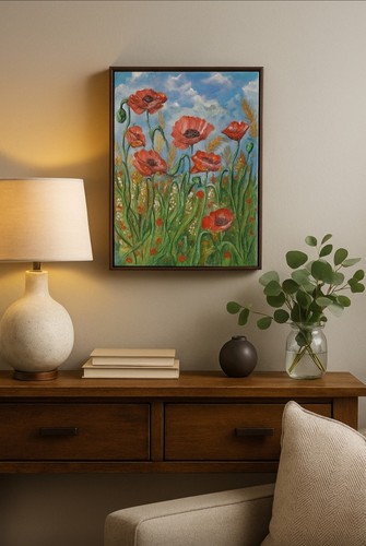 Papaveri quadro moderno - papaveri, -quadro