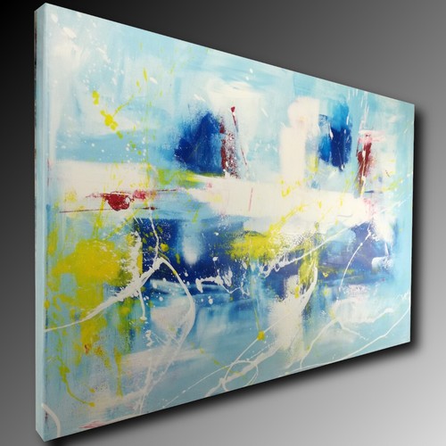 Quadro moderno dipinto mano - quadro, a