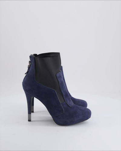 Stivaletto guess camoscio blu - stivaletto,