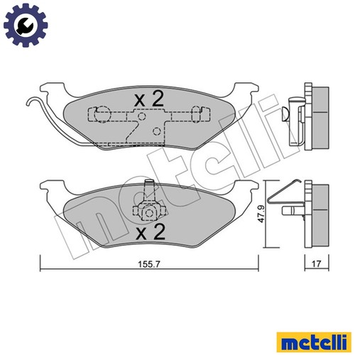 Set pastiglie freno - set,