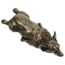  Statuina cane animale statuina animale da tè ornamento scultura in rame