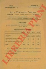 CARRARA Venceslao - Catalogo