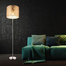 Piantana Lampada a Luce Indiretta Oro Lampada da Soggiorno Lampada Lato H