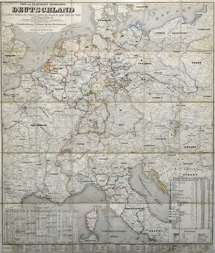 Germania reisekarte originale - germania,