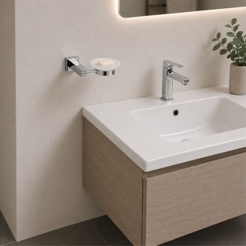 Porta sapone ottone cromato - porta,