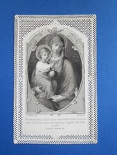 Santino HolyCard Canivet Berthault Ludy Allez Madonna Gesù Bambino 1889